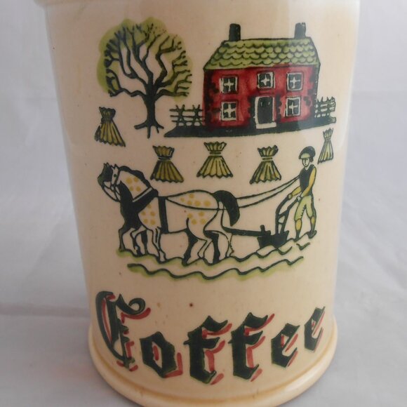 Vintage Poppy Trail By Metlox Flour And Coffee Canisters, California, Jars - Picture 11 of 16